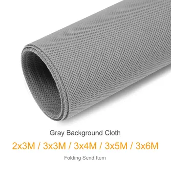 

Gray Background Cloth 2x3m 3x3m 3x4m 3x5m 3x6m Non-woven Fabric Photography Backdrop Background Cloth for Photo Studio