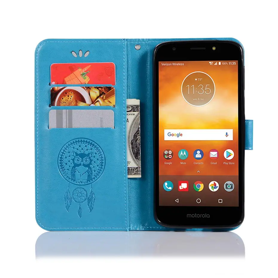 Woodlysi для Motorola Moto E5 чехол люкс Бумажник искусственная кожа задняя крышка телефона
