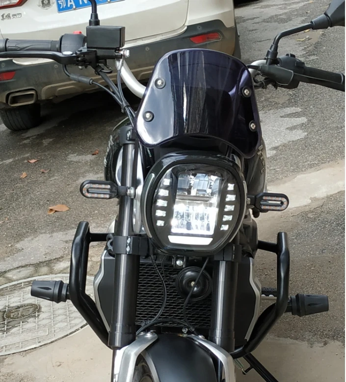 

Modified retro small windshield Front windshield wind deflector for zhidaoCB190SS