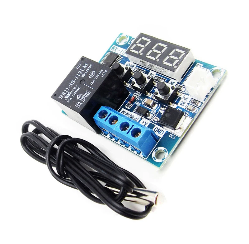 HX24A017 WX-101W DC12V Intelligent Digital Led -40-120Thermostat Temperature Controller Sensor 3 (2)