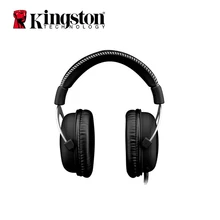 Kingston HyperX Cloud Pro Silver Gaming Headphone with Microphone Volume Control Headset 3.5mm Plug Steelseries Auriculares kingston hyperx cloud series gaming headset suitable for computer phone tablet headphones with microphone