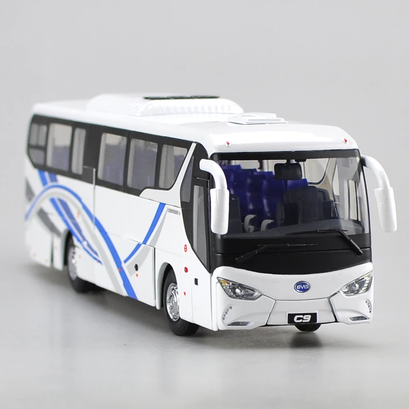 

Rare Alloy Toy Model Gift 1:36 Scale BYD C9 BEV Pure Electric Transit Bus Vehicle DieCast Toy Model for Collection,Decoration