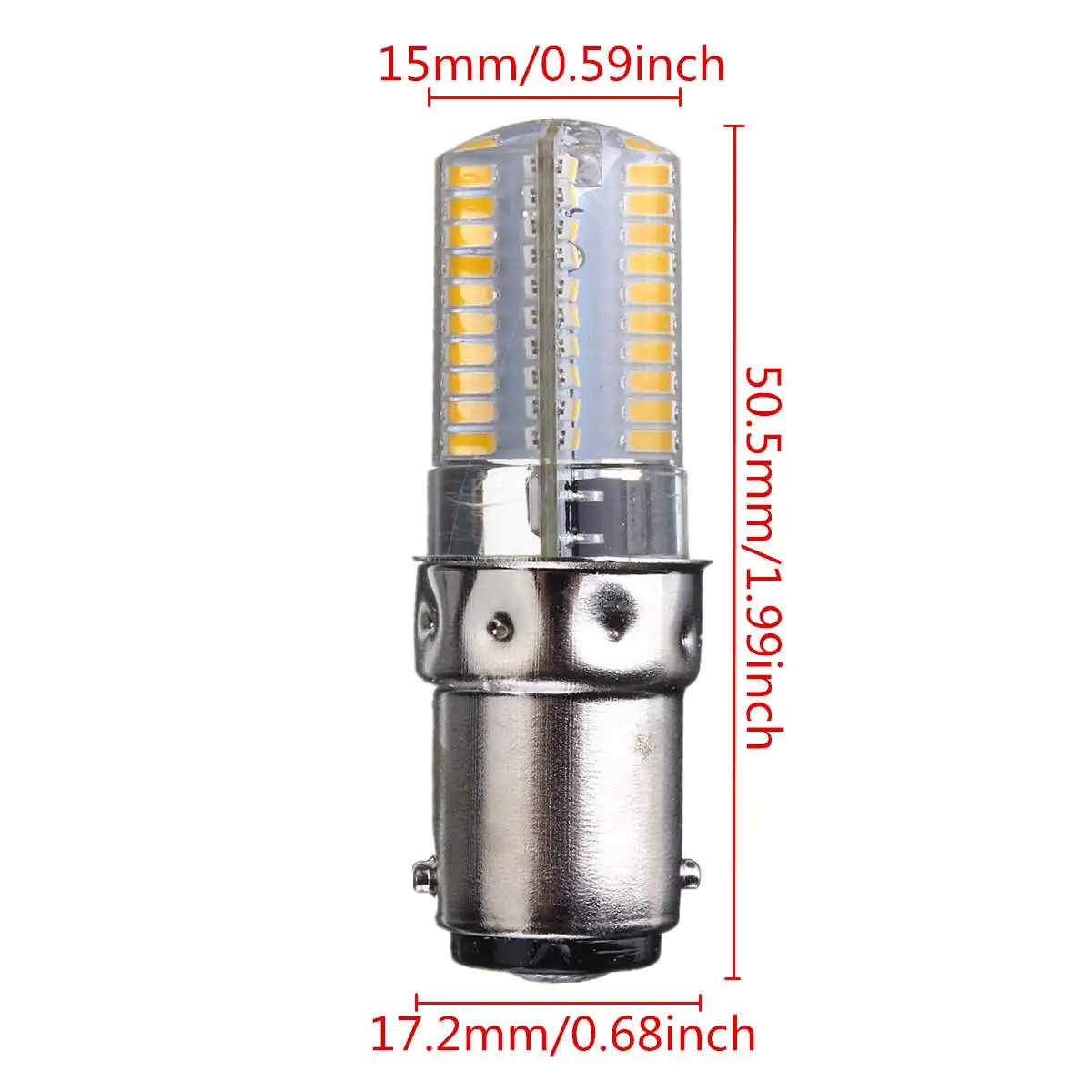 Smuxi кукурузная лампа с регулируемой яркостью, силиконовый светодиодный светильник 80 светодиодный s SMD-3014 BA15D, энергосберегающая галогенная лампа для замены, белый/теплый белый 220-240 В