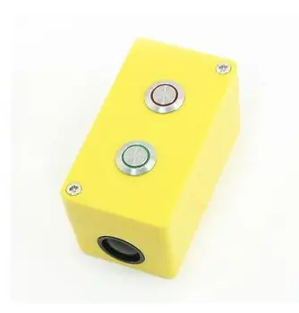 

3A 250VAC SPDT Momentary Red Green Light 12V Metallic 2 Button Control Station