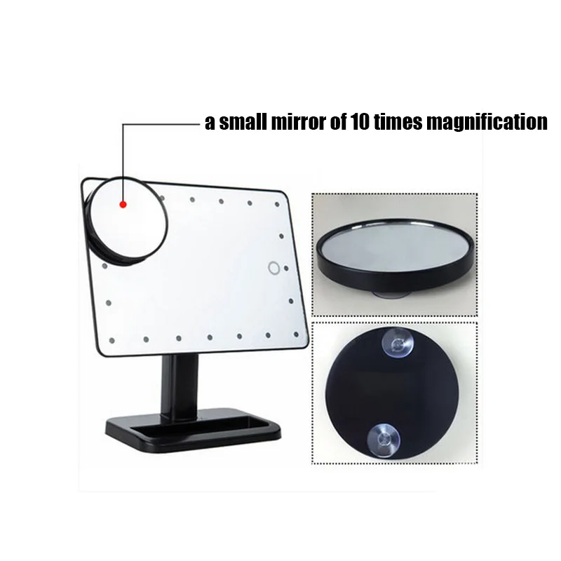 LED Mirror Professional Makeup Mirror 2016 Fashion women lady Makeup