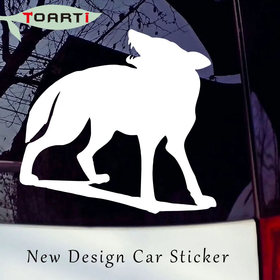 Loud Mouthed Wolf Silhouette Styling Vinyl Decal Car Windows Sticker