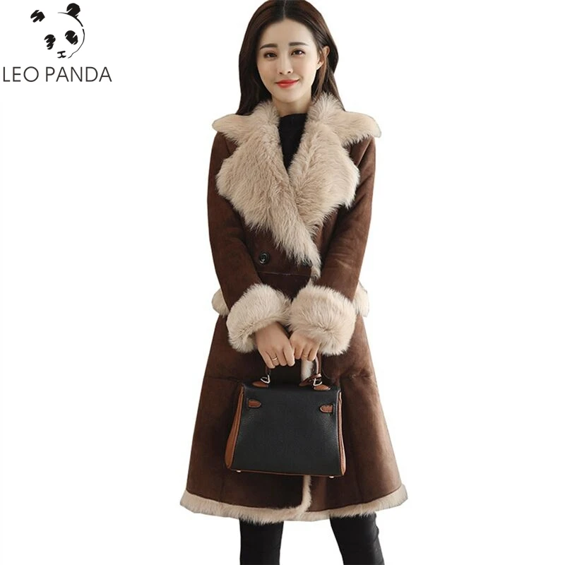 

Plus size 2XL 2018 New Thicken Winter Woolen Jacket Women Outerwear Autumn Long Warm Jackets Coats Female Casual Woolen Coat