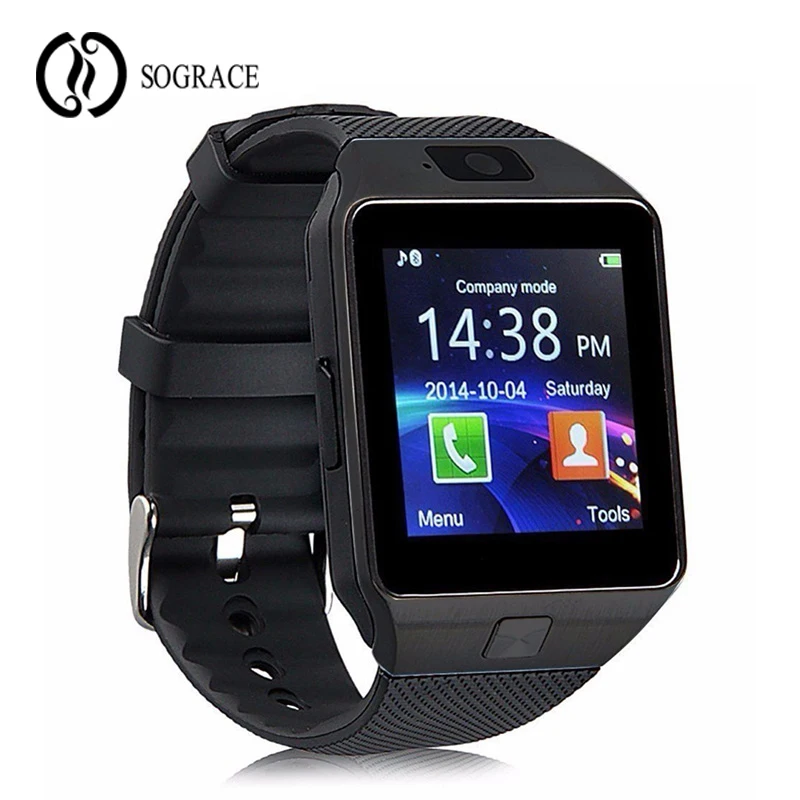 Sograce DZ09 Relogio Wrist Watch Cell Phone Alarm Clock Camera Pedometer Touch Screen Smart