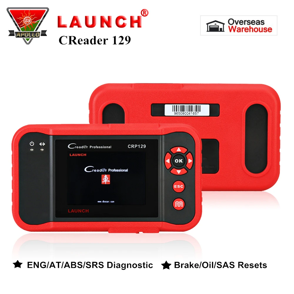 Launch X431 Creader CRP129 OBD2 Car Scanner Auto OBD Diagnostic Tool for ENG/AT/ABS/SRS+Brake/Oil/SAS Reset Code Reader pk VIII Launch X431 Creader CRP129 OBD2 Car Scanner Auto OBD Diagnostic Tool for ENG/AT/ABS/SRS+Brake/Oil/SAS Reset Code Reader pk VIII