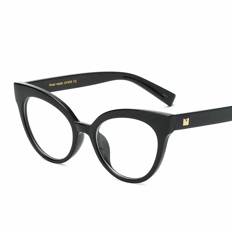 Новая мода кошачий глаз оптические очки оправа женские брендовые роскошные очки оправа женские ретро очки с прозрачными линзами Oculos