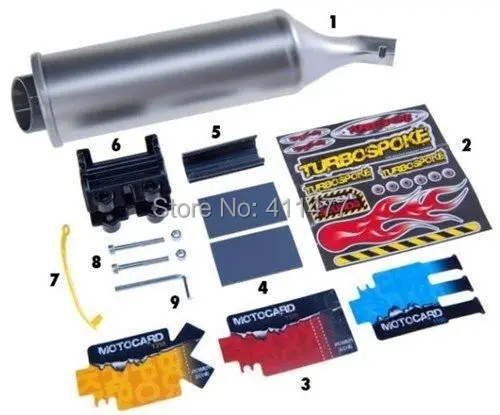 turbospoke bicycle exhaust system