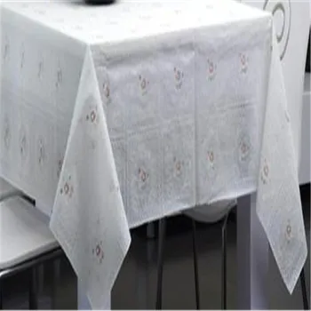 

Free Shipping 002 beige cheap PVC tablecloth tea Cup Mat Table Cover Tabl e Runner easy wash water oil proof dining table cloth