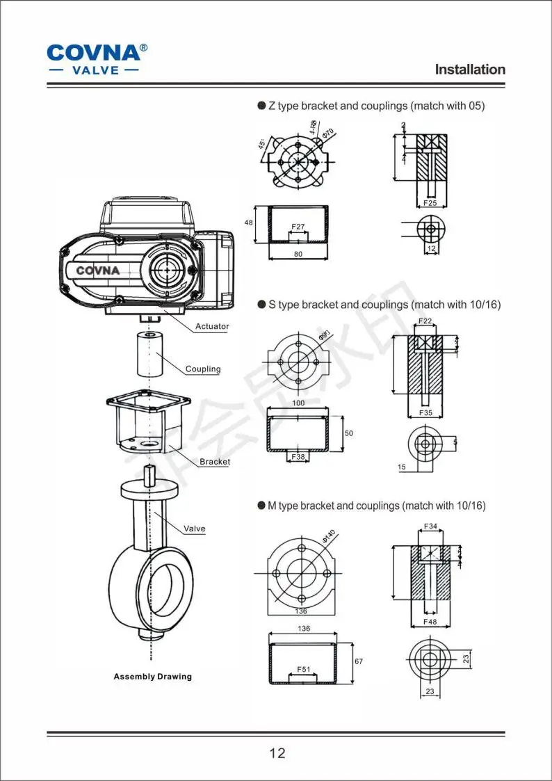 COVNA-electric UPVC butterfly valve0_12
