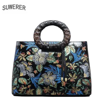 

SUWERER 2020 New Genuine Leather women bags for women luxury handbags real cowhide women bags designer women leather handbags