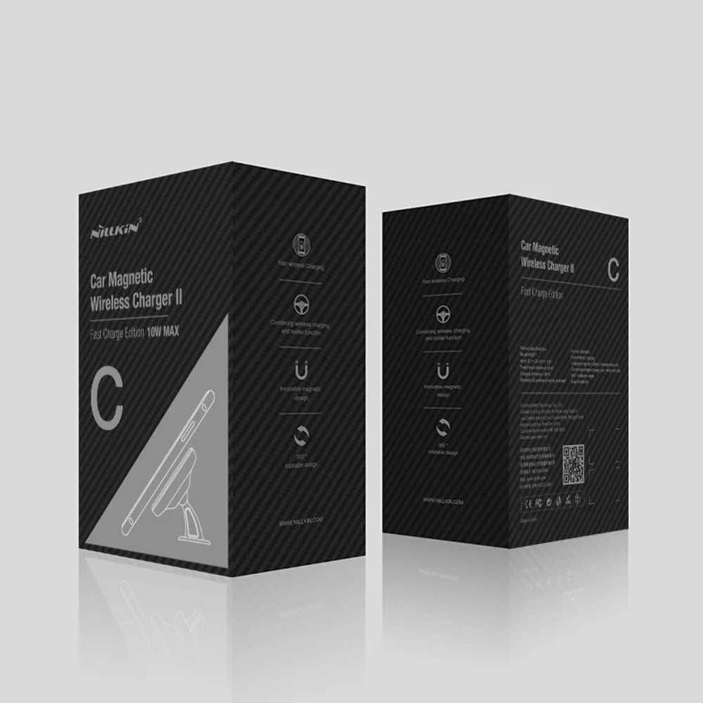 Nilkin 10 Вт QI Быстрое беспроводное зарядное устройство для iPhone X 8 Plus Nillkin Магнитный Автомобильный Держатель зарядного устройства крепление для samsung Note 8 S9 S8