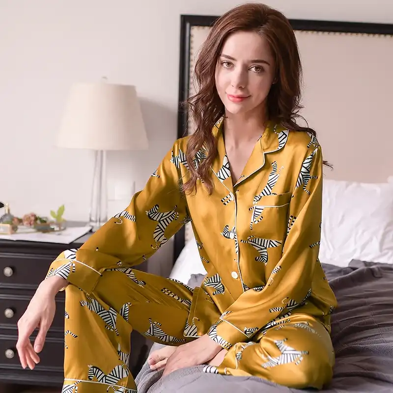 Zebra satin pajamas Clearance
