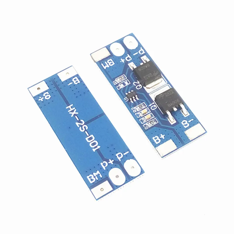 

2S 7.4V lithium battery protection plate 8.4V overcharge over discharge polymer protection board 8A current 15A current limit