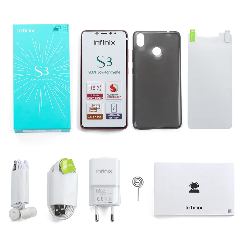 Global Version Infinix HOT S3 SmartPhone 20M Selfie Camera cell phone Android 8.0 Global Version Infinix HOT S3 SmartPhone 20M Selfie Camera cell phone Android 8.0