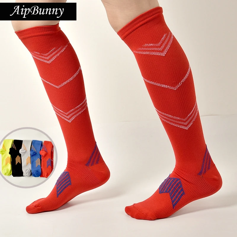 AipBunny Men Leg Support Stretch Compression long Socks below Knee