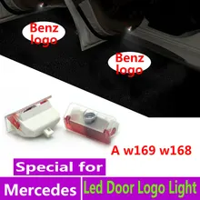 2X For Mercedes Benz B 170 200 W245 A Class W169 W168 160 180 led Car door logo light ///amg logo shadow light Accessories