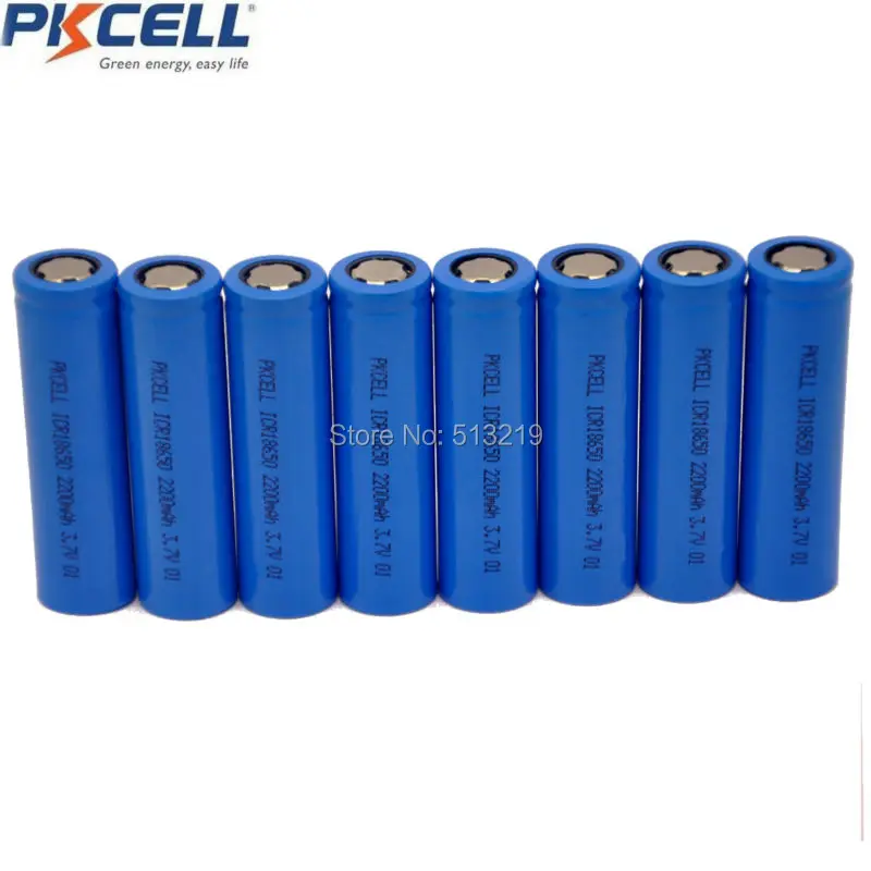 20 x ICR18650 3 7 V литий ионная аккумуляторная батарея 18650 2200mAh литиевые батареи плоский