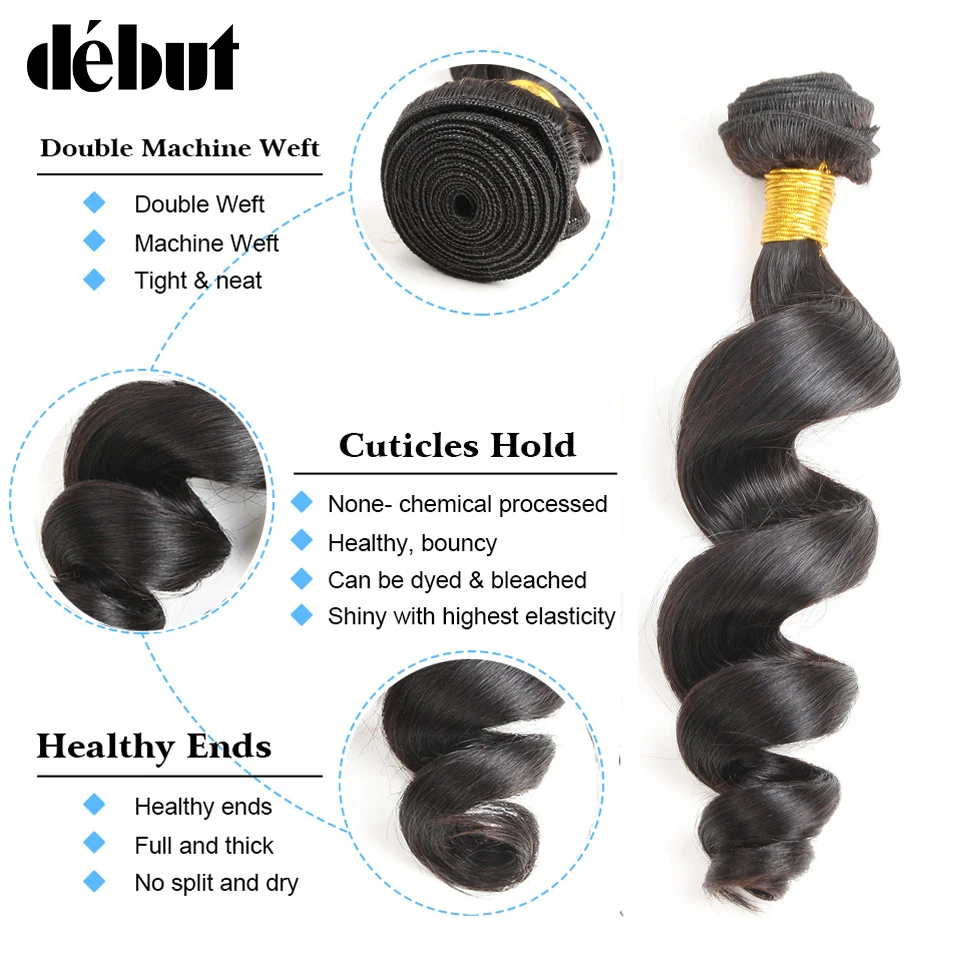 Debut Brazilian Hair Weave Bundles Loose Wave 100% Human Hair Bundles 1 Piece 10-28inch Non Remy Hair Extension Free Shipping Debut Brazilian Hair Weave Bundles Loose Wave 100% Human Hair Bundles 1 Piece 10-28inch Non Remy Hair Extension Free Shipping
