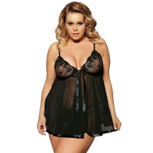Hot Sexy Lingerie Plus Size Sexy Night Dress Sexy Clothing Set Sexy Sleepwear Pajamas For Women 2XL 3XL 4XL 5XL 6XL