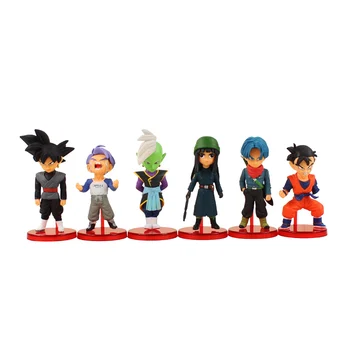 

6pcs/set Dragon Ball Z Figure Toys Super Saiyan Goku Gohan Trunks Piccolo Mai Zamasu PVC Figure Doll Collection Toys For Kids