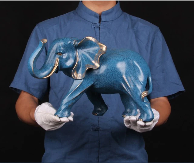37cm Large 2019 Business Office Home Efficacious Talisman 37cm Large 2019 Business Office Home Efficacious Talisman Protection Feng Shui Money Drawing Elephant Sculpture