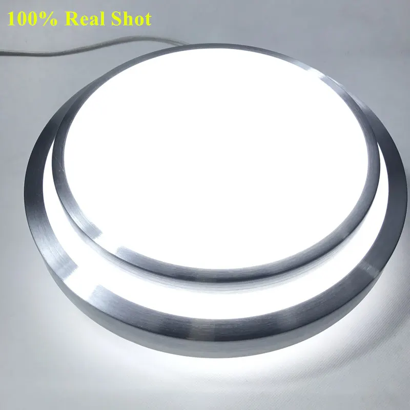 Conduziu a Luz de Teto de Alumínio Montagem em Superfície de Alto Quente + Branco Modern Controle Remoto Acrílico Escurecimento Brilho Branco Frio Lâmpada 2.4g 10 Modern 2.4G Controle Remoto CONDUZIU a Luz