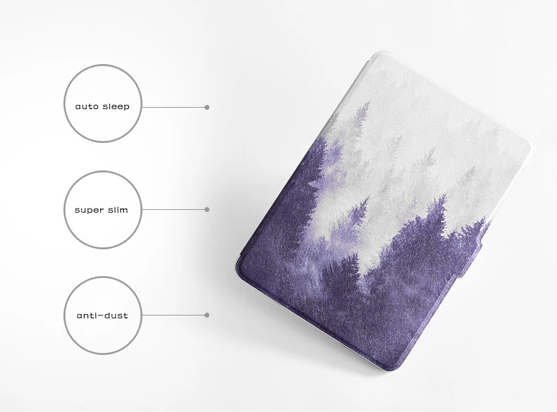 Чехол для Amazon Kindle Paperwhite 4 чехол с принтом леса защитный чехол для funda Kindle Paperwhite автоматическое Пробуждение/сон
