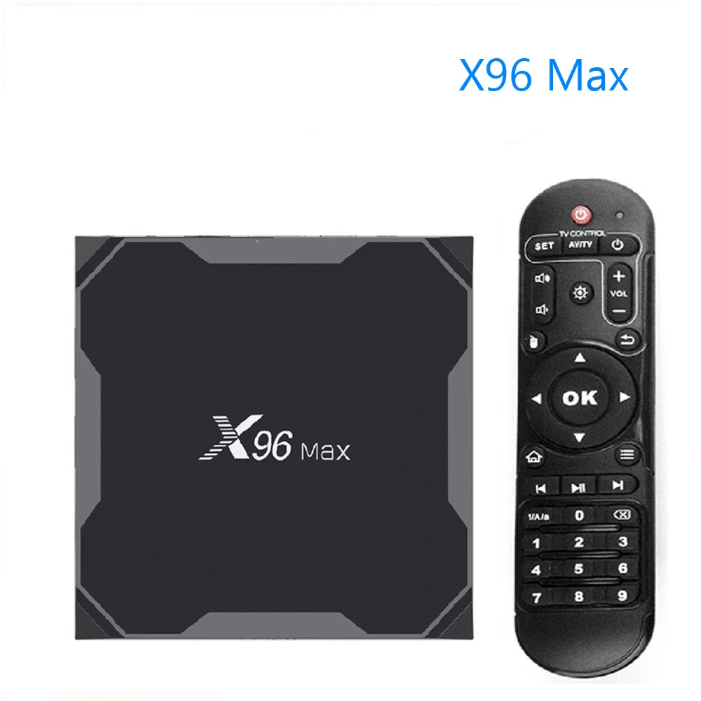 Best x96Max 4G 64G iptv box android tv box Amlogic S905X2 x96 max Media Player smart iptv set top box