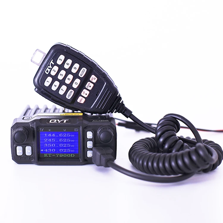 QYT KT-7900D, 25 Вт, мини-автомобиль, мобильная двухсторонняя радио база, радио, Автомобильная рация, Автомобильная рация, 4 полосы, четырехдиапазонная, четырехдиапазонная, в режиме ожидания