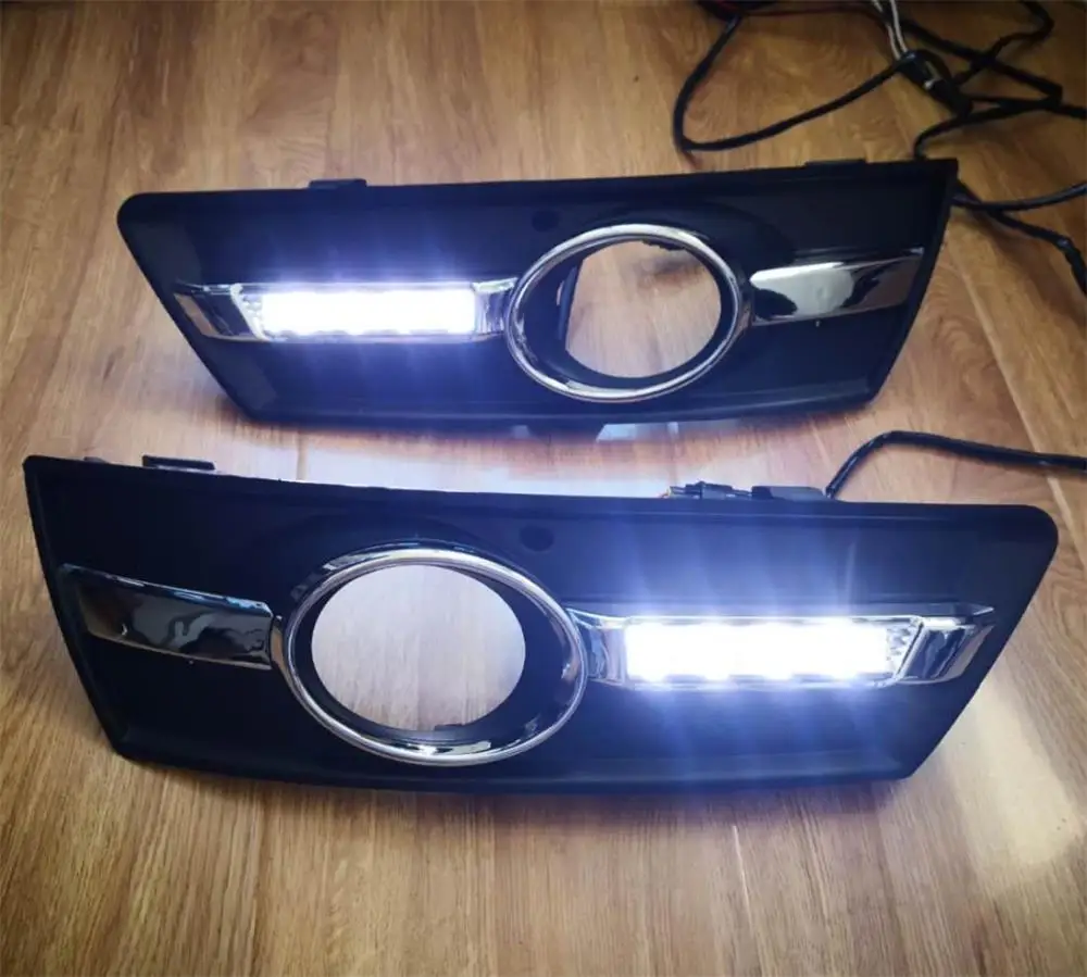  Car Flashing 1Pair for VW PASSAT CC 2009 2010 2011 2012 2013 12V LED CAR DRL Daytime running lights - 33052830035