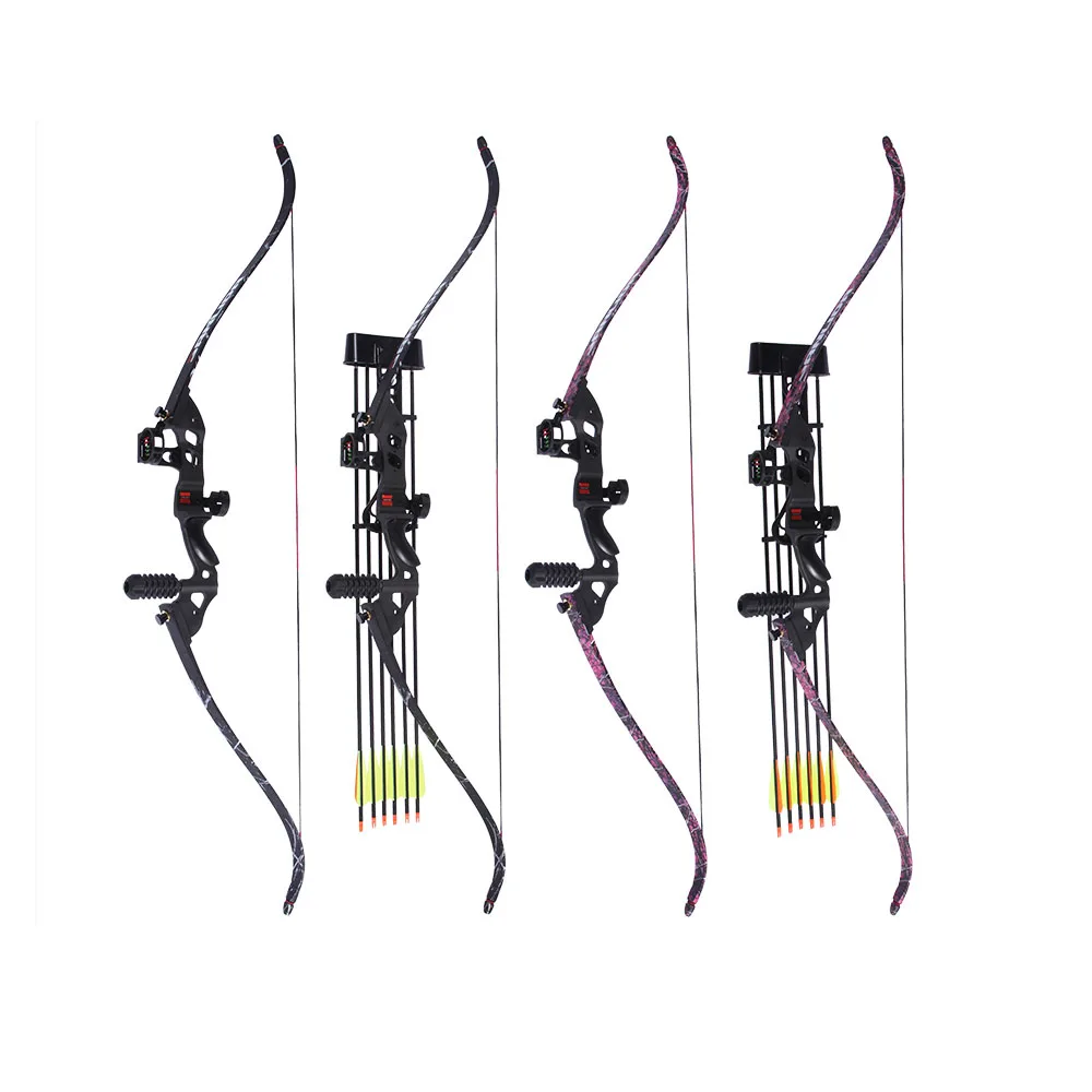 JANDAO ZYLG Metal Riser Takedown Recurve font b Hunting b font Bow Right Hand Black Riser