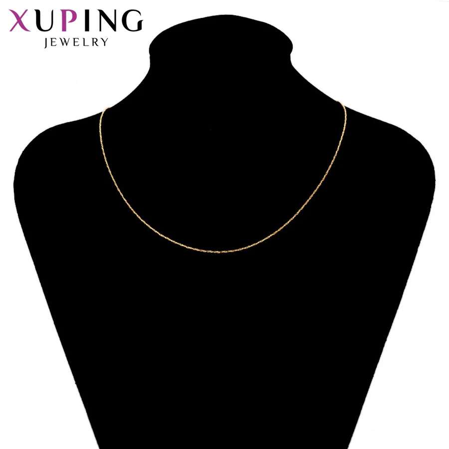 Xuping Простое Элегантное ожерелье Шарм Стиль длинное ожерелье Женская цепь украшения в подарок на год S83, 6-44198
