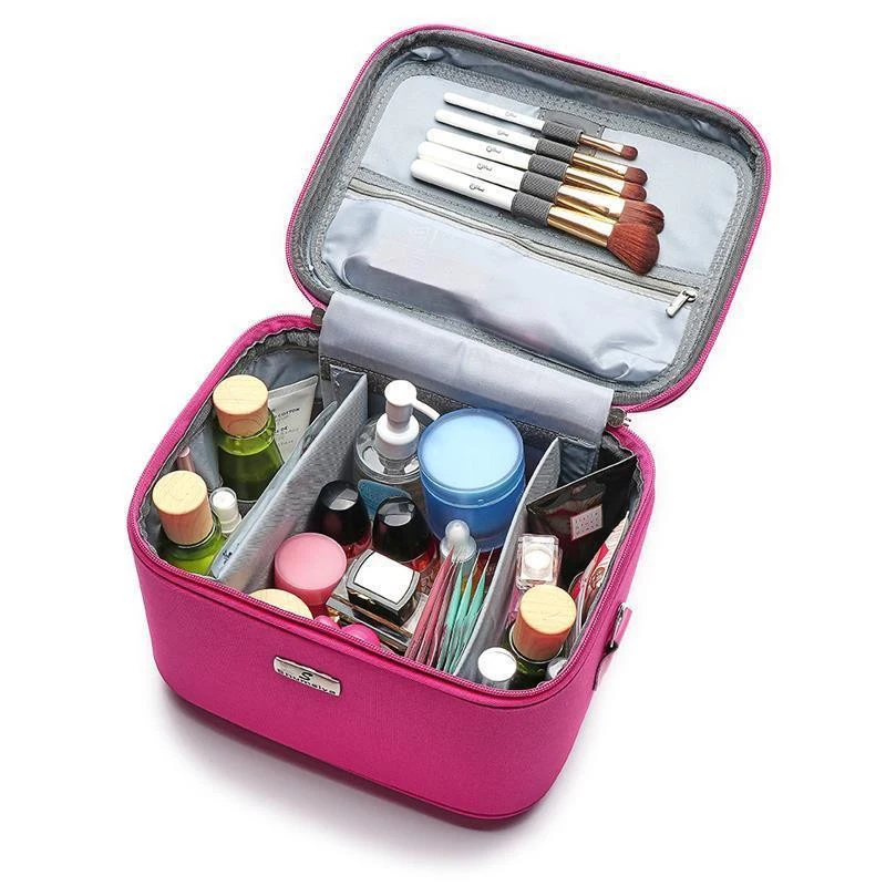 

New Professional Makeup Bag Women Cosmetic Case High Quality Oxford Female Korean Make Up Box Large Capacity Travel Wash Bag