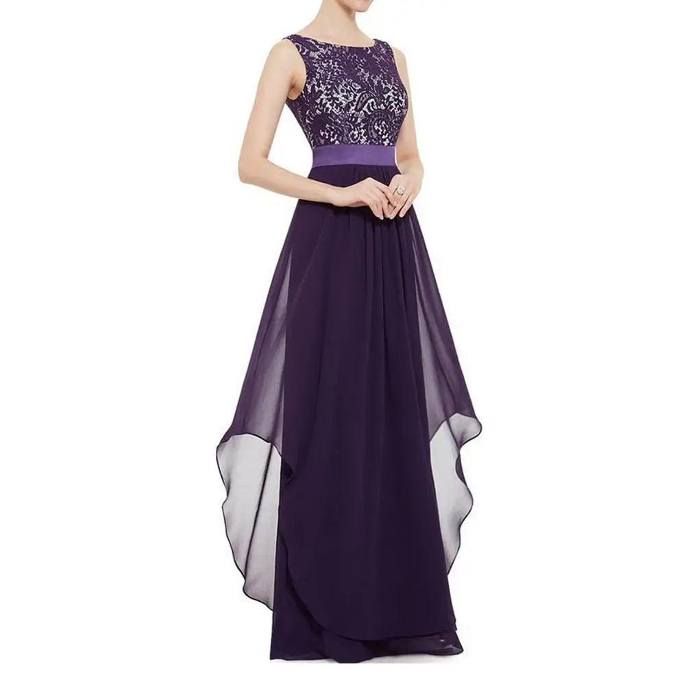 Женское Элегантное Длинное Вечернее кружевное платье verano 2018 vestidos de festa longo Макси