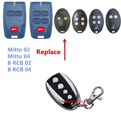 

1pcs BFT Mitto 2 4, RCB02 RCB04 compatible garage door remote control