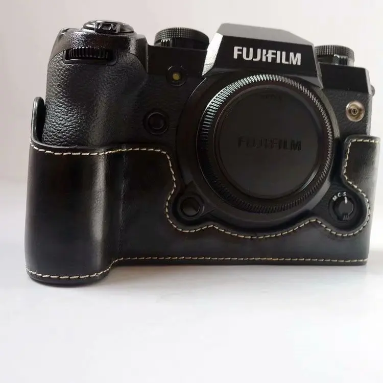 Кожаный чехол для камеры половинная сумка Fujifilm Fuji X H1 XH1 половинный корпус крышка