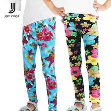 2016 new Girls Leggings Children Pants Baby Clothing Printed Flower Butterfly leopard Girls Pants children fall winter legging