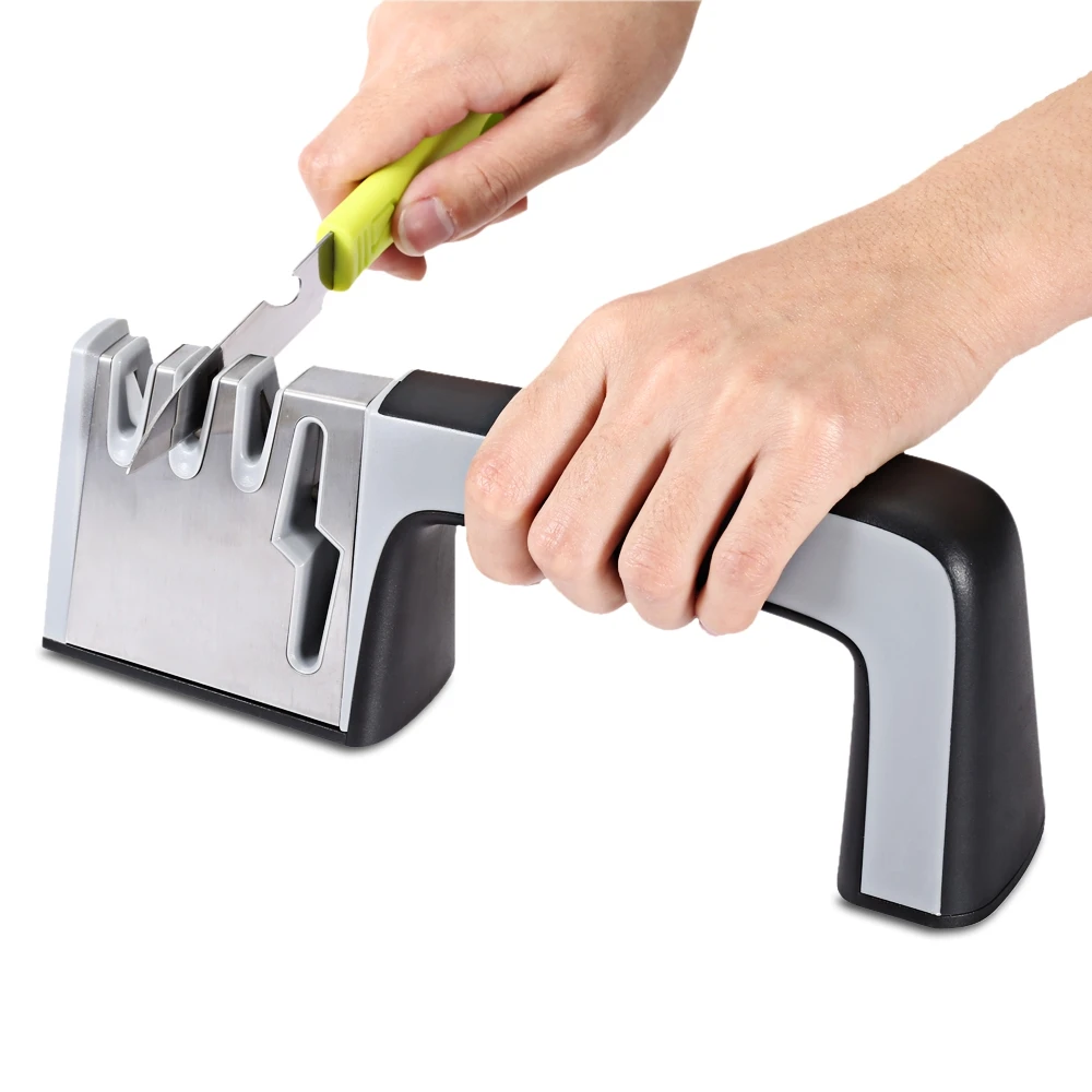 Original 4 In 1 Knife & Scissors Sharpener Four Stages Kitchen Knife