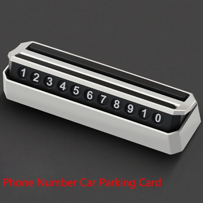 

Car Double Sides Temporary Parking Card 360 Degree Rotate Phone Number Card For Hyundai solaris accent ix35 santa fe tucson getz
