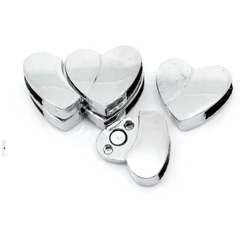 

Double heart Magnetic necklace clasp Clasps leather cord Jewelry Findings fitting Jewelry Findings