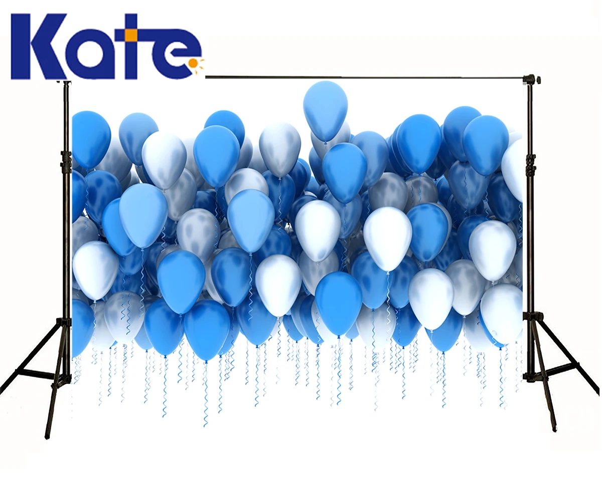 

20X10Ft Wedding Photo Shoot Background Photography Backdrops Party Blue And White Color Balloon Romactic Kate Backdrops