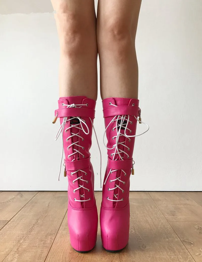 medium heel boots