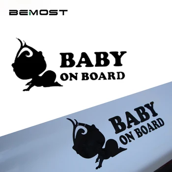 

BEMOST Car Safty Sticker Baby on Board Car Decals Waterproof Night Reflective Cover The Scratch Decal Styling 5Pcs/lot