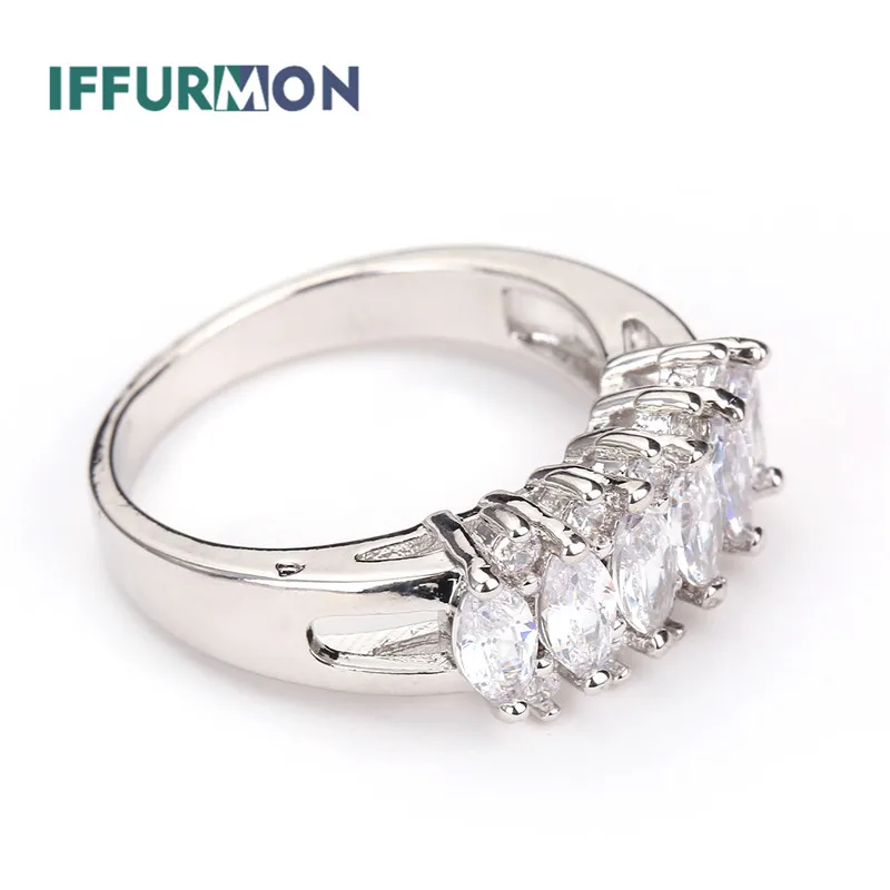 Iffurmon Свадебные Кольца для Для женщин золото/серебро Цвет Модные украшения