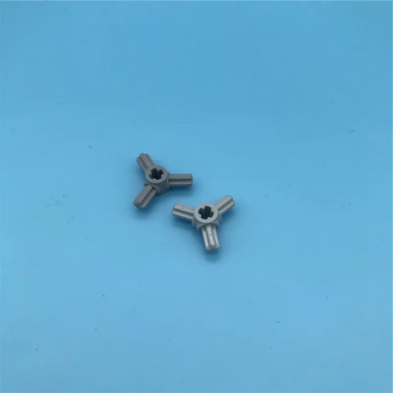 Light bluish gray 1x Lego 57585 Technic Axle Connector Hub with 3 Axles