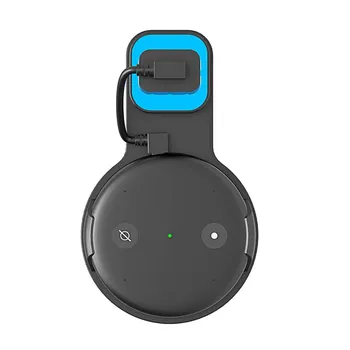 

Outlet Wall Mount Hanger Stand for Echo Input ,Space-Saving Holder for Smart Speakers Without Wires or Screws-Two Plug Mode